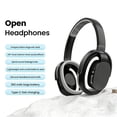 thumbnail image 2 of Wireless Over Ear Headphones Bluetooth 5.4 Headsets Lightweight,Open Ear Hollow Earphone for Computer Laptop,Hi-Fi Stereo Music Headsets Low latency Gaming Headphone HD Calls,Suit for Women Men Sport, 2 of 10