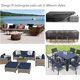thumbnail image 5 of Outdoor Furniture Cover, Waterproof 210D Oxford Protection for Garden Furniture, 115x115x74cm, 5 of 5