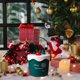 thumbnail image 4 of pstuiky Caja de manzanas navideñas Nochebuena Caja de regalo de frutas navideñas Papel de regalo navideño Navidad, 4 of 6