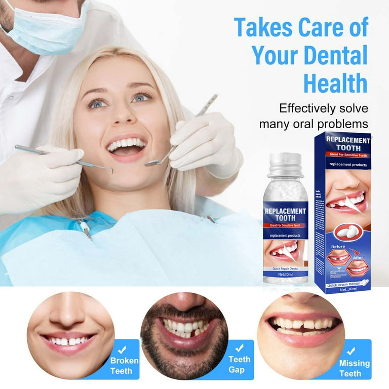 Tooth Repair Kit, Fixing the Missing and Broken Tooth Replacements