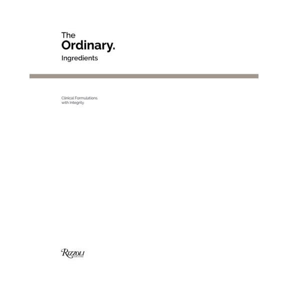 Pre-Owned The Ordinary: Ingredients, (Hardcover)