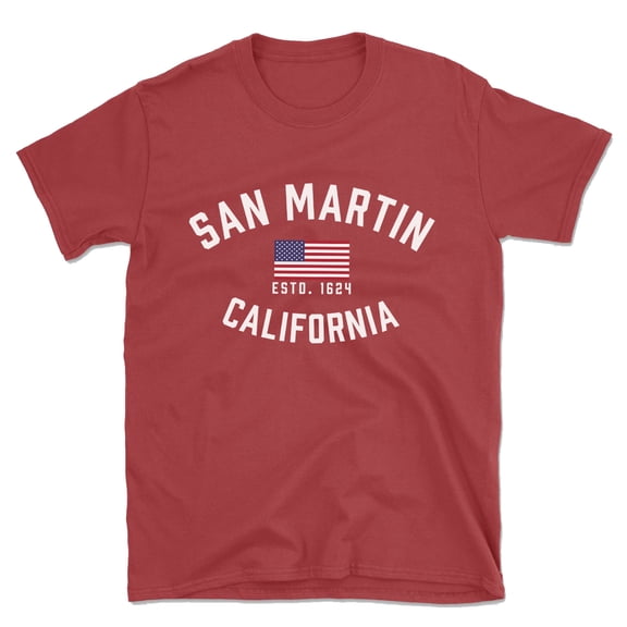 San Martin California Patriot Men's Cotton T-Shirt