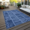 thumbnail image 5 of Addison Rugs Chantille Indoor/Outdoor Transitional Patchwork Navy Washable Rectangle Rug, 5' x 7'6", 5 of 5