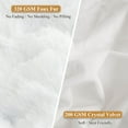 thumbnail image 4 of XeGe 2 Pack Soft Fluffy Faux Fur Pillow Cases, Plush Fuzzy Pillow Shams Pillowcases, Shaggy Furry Velvet Decorative Long Pillow Covers for Bed Sofa Couch, Zipper Closure, Standard Size, White, 4 of 6