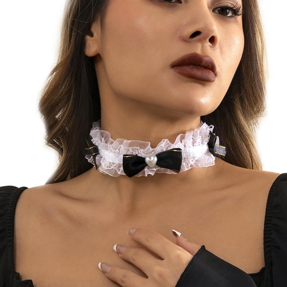Black Lace Choker Choose Colour Gothic Bohemia Necklace Vintage Punk Crystal