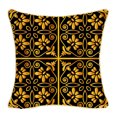 thumbnail image 4 of Fundas de almohada con cremallera Funda de Almohada de Franela Cuadrada Tres Cuerdas Trenzadas Cubiertas Doradas + Cremallera - 4, Los 45x45cm Fanmusic Fundas de almohada con cremallera, 4 of 6