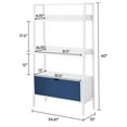 thumbnail image 5 of BYO Kids Ladder Bookcase with Drawer, Navy Blue/White, 5 of 6