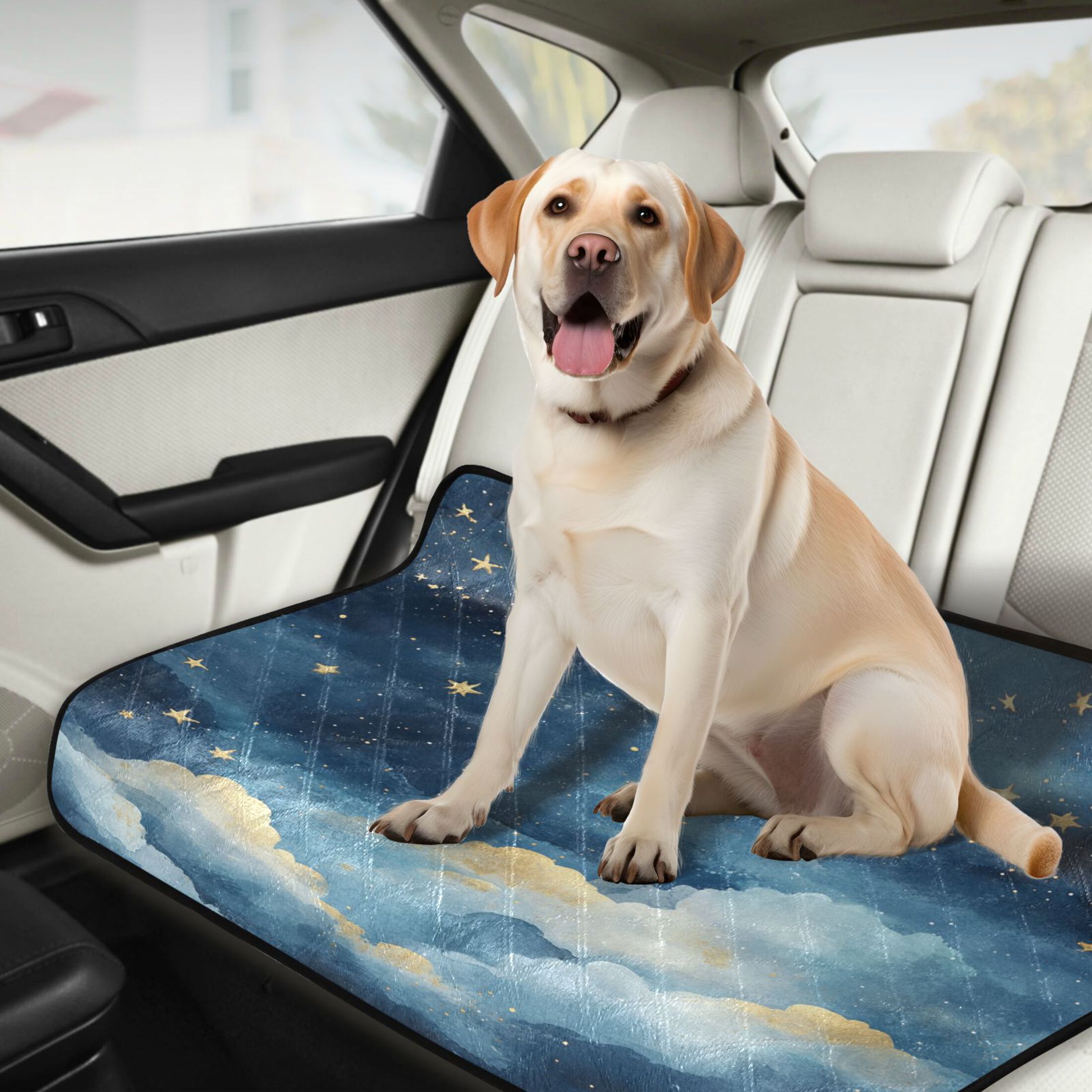 Qxltty Nice Starry Sky Cat litter Pads Pet Set of 3 Diaper Mats Center Anti-leakage Layer Absorbent Soft and Comfortable