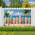 thumbnail image 6 of Colorful Design Surfboard Banner Floral Pattern Tropical Beach for Summer Party Outdoor Decor Vacation, 6 of 8