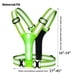 thumbnail image 5 of OMKHE Chaleco Reflectante LED Equipo para Correr Chaleco con luz LED Recargable por USB Alta Visibilidad con Cintura Ajustable Hombro para Correr Correr Ciclismo Caminar Motocicleta (Verde), 5 of 5