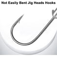 thumbnail image 6 of BE-TOOL 10PCS Nonlead Fishing Lure Hooks Fish Head Shape Fishing Lures with Barbed Hooks (Silver, 3.5g), 6 of 8