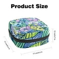thumbnail image 2 of 1Pc Cute Period Bag Menstrual Cup Pouch, Large Storage Bag Sanitary Purse for Sanitary Napkin Pads, Abstract Hand Drawn Floral Pattern Pads Organizer for Girls Women, 2 of 6