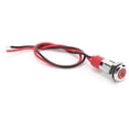 thumbnail image 1 of Waterproof Signal Lampwith Wire,8mm LED Waterproof Indicator Indicator Pilot Light Wire LED Waterproof Indicator Meticulously Designed, 1 of 8