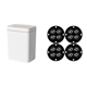 thumbnail image 1 of Bote Basura Ndcxsfigh Con Sensor Para Inodoro Baño 18 L Blanco, 1 of 8