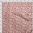 thumbnail image 4 of oneOone Polyester Spandex Red Fabric Floral Diy Clothing Quilting Fabric Print Fabric By Yard 56 Inch Wide, 4 of 4