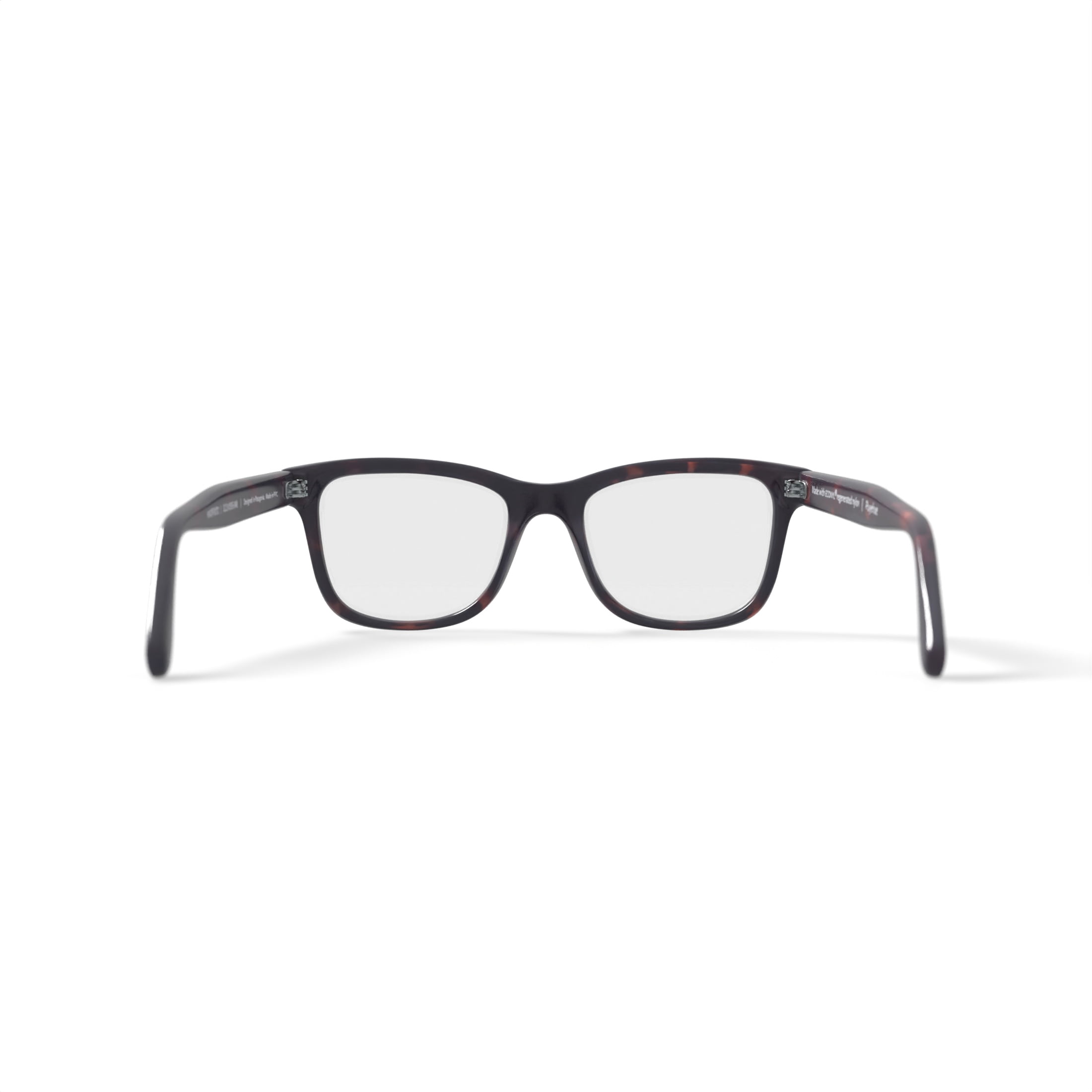 Karun Men's Puyehue Square Prescription Eyeglasses with Case, Brown Tortoise