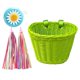 thumbnail image 4 of Cesta para bicicleta infantil, accesorios para bicicleta con timbre, cesta para manillar de bicicleta. Verde, 4 of 9