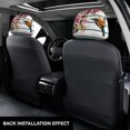 thumbnail image 3 of Kdxio Bird and Floral Pattern Print 2 Piece Car Head Rest Covers Set Auto Front/Rear Seats Headrest Cover Universal Fit Most Cars,Sedan, SUV, 3 of 9