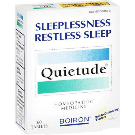 Boiron Quietude Homeopathic Quick Dissolving Tablets For Insomnia Remedy - 60 (Best Meds For Insomnia)