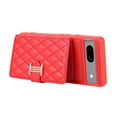 thumbnail image 6 of Case for Google Pixel 7 Pro, Detachable Crossbody Strap & Lanyard Wallet Case with Card Slots, 360° Stand Ring Kickstand Flip PU Leather Protective Cover for Google Pixel 7 Pro, Red, 6 of 9