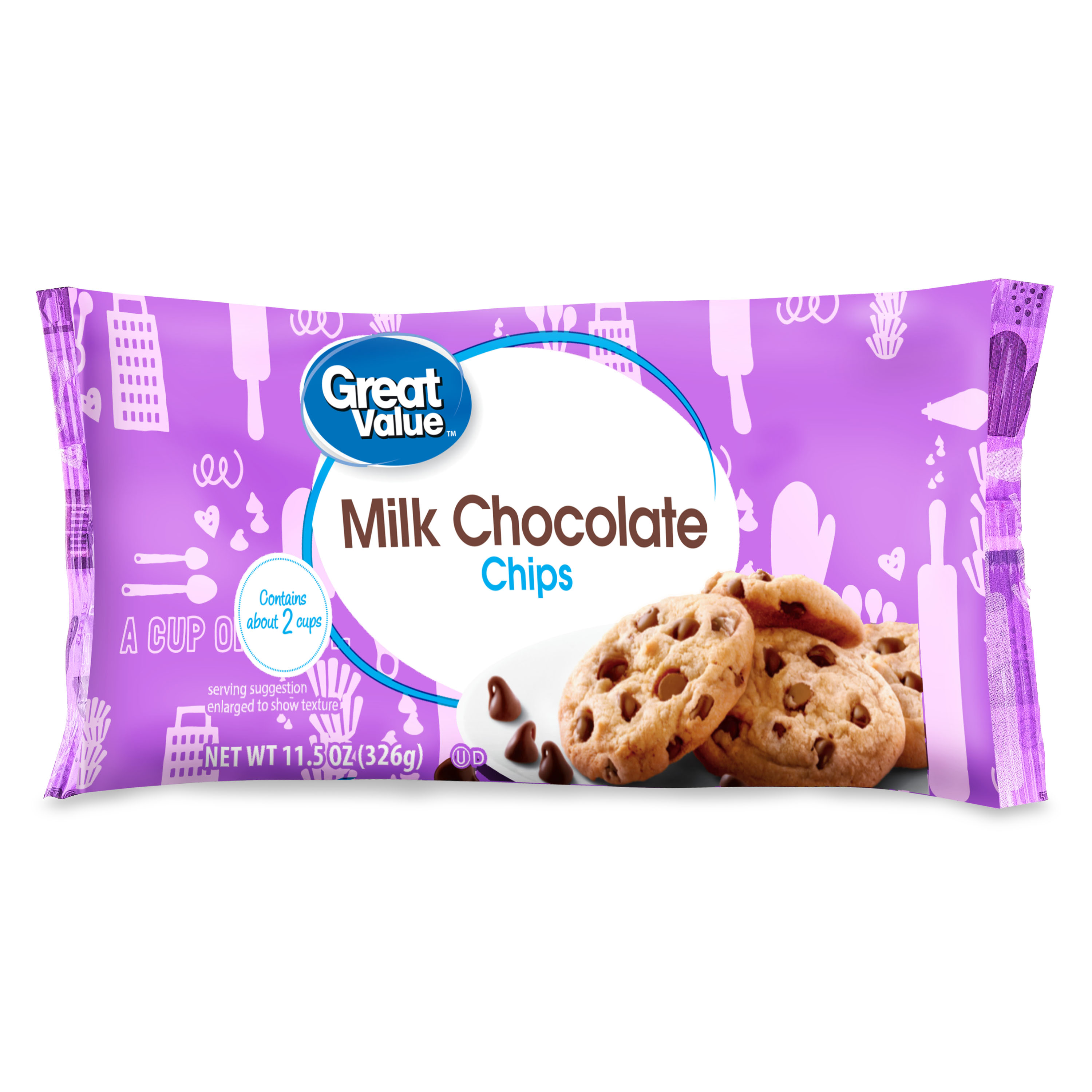 Great Value Milk Chocolate Baking Chips 11 5 Oz
