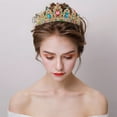 thumbnail image 3 of Duslogis Crystal Tiaras and Crowns for Women - Wedding and Birthday Party Princess Crown Hair Accessories - Bride Rhinestone Headband (Rainbow), 3 of 7