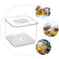 thumbnail image 3 of 1pc Bottom Filter Design Kitchen Storage Box Crisper Food Storage Box with Lid, 3 of 9