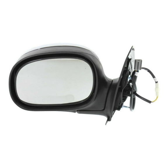 For Ford F-250 Door Mirror 1998 1999 Driver Side | Power | Non-Heated | Chrome | Replacement For FO1320305 | F85Z 17683 FAB