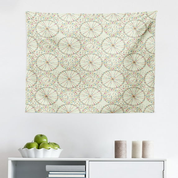 Butterfly Tapestry, Colorful Flying Butterfly Silhouettes Fantasy Dreamy Spring Nature Wildlife Theme, Fabric Wall Hanging Decor for Bedroom Living Room Dorm, 2 Sizes, Multicolor, by Ambesonne