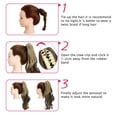 thumbnail image 5 of SHCKE 18" Ponytail Hair Extensions Claw Clip Ponytail Hairpiece Wavy Curly Hair Extension Synthetic Ponytail for Women Dark Brown Mix Ash Blonde, 5 of 5