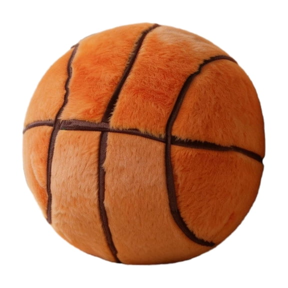 Plush Basketball Throw Pillow Soft Decorative Cushion for Sofa Couch Bedroom Playroom Sports Room Home Decor