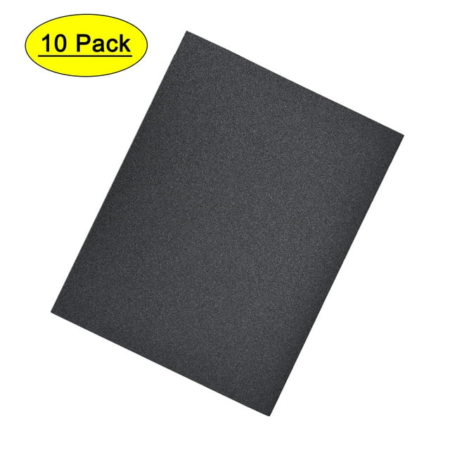 Uxcell 120 Grits Waterproof Sandpaper Wet Dry Sand Paper Wood Furniture Finishing Silicone Grey 10pcs