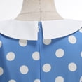 thumbnail image 3 of FRSASU Women's Vintage Polka Dot Dresses Rockabilly Cap Sleeve Dress Trendy Elegant A Line Cocktail Dress Blue, 3 of 6