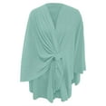 thumbnail image 3 of ZJXFGS Shawls and Wraps for Women Womens Silk Shawl Shawl for Women Warm Womens Open Front Poncho Shawls Cape for Fall Winter Mint Green One Size, 3 of 4