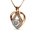 thumbnail image 4 of Rose Cute Necklace - 18ct Gold Plated 925 Sterling Silver Dephini, 4 of 7
