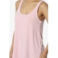 thumbnail image 5 of Women's PLUS Tank Tops Scoop Neck Loose Fit Summer Casual Round Hem Sleeveless Tee, 5 of 7