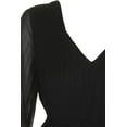 thumbnail image 3 of ASTR The Label Womens Roseanne Pleated Romper Jumpsuit, Black, Medium, 3 of 3