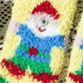 thumbnail image 4 of CPNG Ugly Christmas Socks for Boys Girls Festive Patterns Striped Fuzzy Socks Cute Coral Fleece Cozy Warm Crew Socks Christmas Fluffy Slipper Sock, 4 of 7