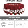 thumbnail image 5 of Valentine Heart Pattern Tablecloth 60 Inch Round Valentine''s Day Red Rose Tablecloths Washable Tablecloth for Party Holiday Kitchen Dining Room Indoor Outdoor Decoration, 5 of 6