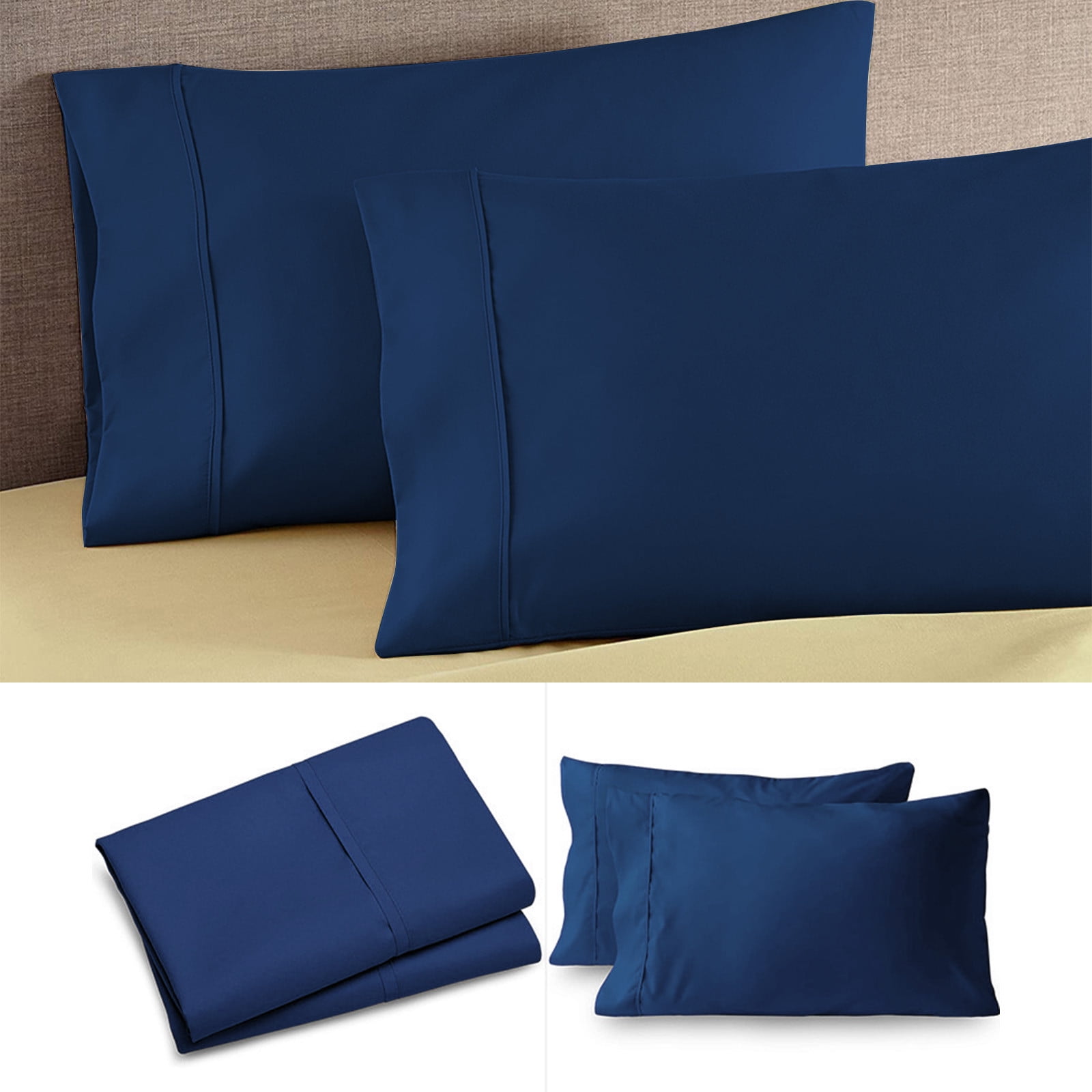 Pillow Cases Queen Size Set Of 2 Pillow Covers Pillow Cases Pillow Cases Queen Pillow Cases Envelope Closure Soft Brushed Microfiber Fabric Shrinkage and Fade Resistants Pillow Covers
