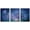 WHITE, variant on wall26 Framed Canvas Print Wall Art Stars Through Purple &amp; Teal Nebula Galaxy Astronomy &amp; Space Sky Digital Art Modern Art Global Scenic Relax/Calm for Living Room, Bedroom, Office - 24"