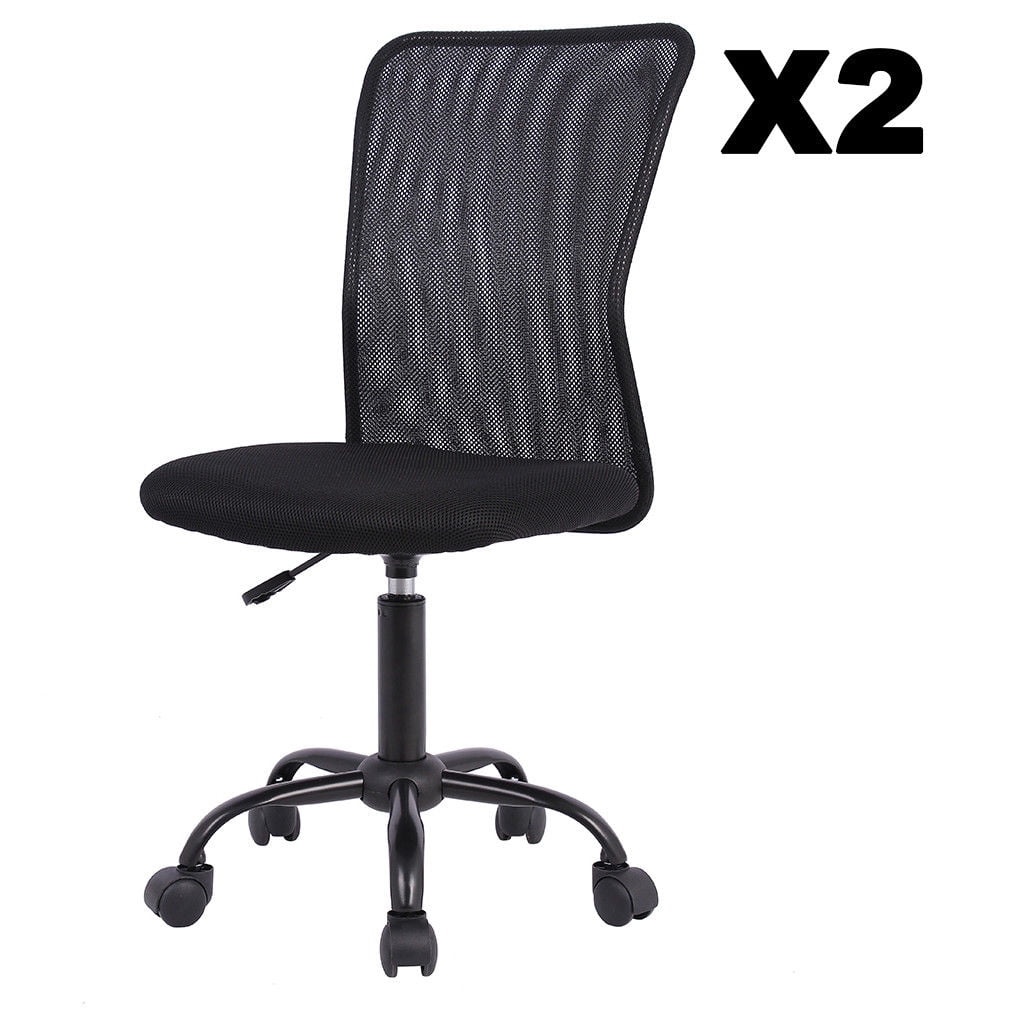 BestOffice Ergonomic Office Chair, Rolling Swivel, Lumbar Support for Men, Women, 2 Pack(Black)