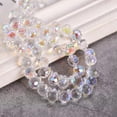 thumbnail image 4 of U8MO 20pcs 8mm Shiny Colorful Teardrop Faceted Crystal Glass Pendants Beads Lot DIY-2# Rose Green, 4 of 5