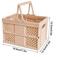 thumbnail image 6 of JunYeShi Portable Picnic Basket,Supermarket Shopping Basket,Ideal for Spring Outings,Foldable and Easy to Carry,Similar to Outdoor Baskets,Picnic Essentials, 6 of 8