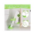 thumbnail image 2 of Potty training seat con step stool ladder para toddlers - anti-slip safe pads, adjustable height legs, gray/green, 2 of 7