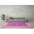 thumbnail image 3 of Ahgly Company Indoor Rectangle Abstract Pink Modern Area Rugs, 7' x 10', 3 of 4
