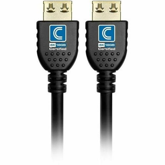 18 in. NanoFlex Pro AV IT Integrator Active 4K 18G High Speed HDMI Cable, Jet Black