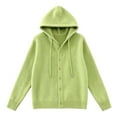 thumbnail image 4 of Cardigan Women Hooded Long Sleeve Open Front Sweater Fashion Knitwear Casual Loungewear Soft Cozy Pullover Jacket For Outfits Clothes, 4 of 4
