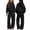 Black, variant on ATOGUTA Girls' Clothes Size 5T-14 2 Piece Long Sleeve Hoodie Sweatshirt and Wide Leg Pants Fall Clothing Set Purple