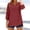 A323 Wine, variant on Xdegoge Embroidered Tunic Tops for Women Cotton Linen V Neck 3/4 Puff Sleeve Blouses Floral Flowy Lightweight Breathable Casual Summer Boho Shirts Hi-Low Hem Tunic Tops